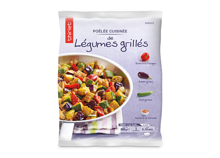 Poêlée cuisinée de légumes grillés