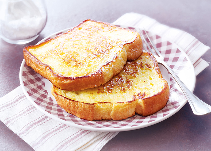 2 Tranches de brioche perdue