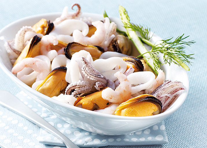 Mélange de fruits de mer