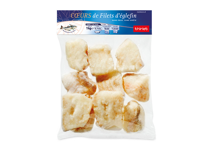 Coeurs de filets d'églefin
