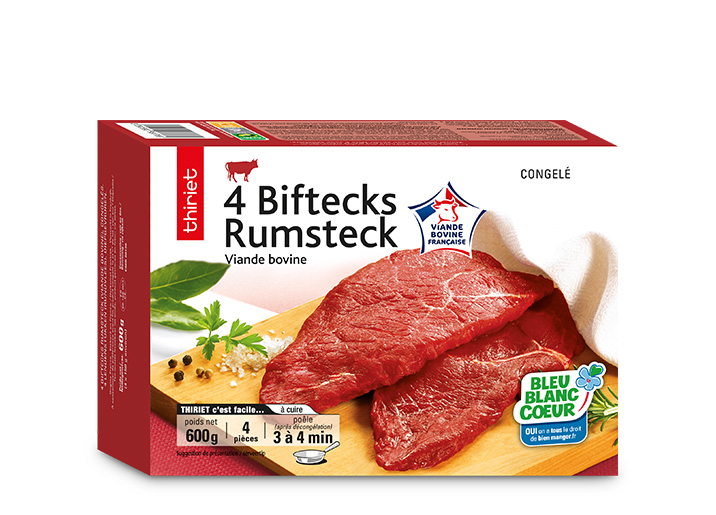 4 Biftecks rumsteck