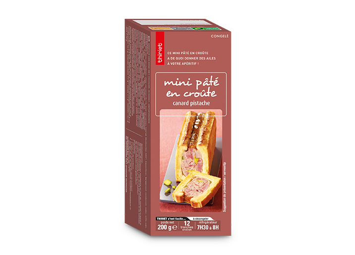 Mini pâté en croûte canard/pistache
