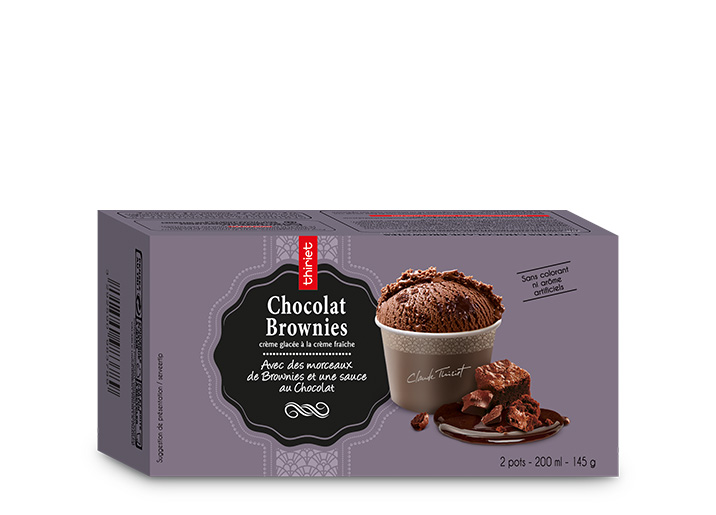 2 Pots individuels Chocolat brownies