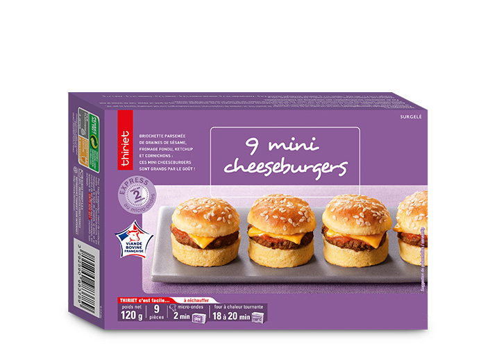 9 Mini cheeseburgers