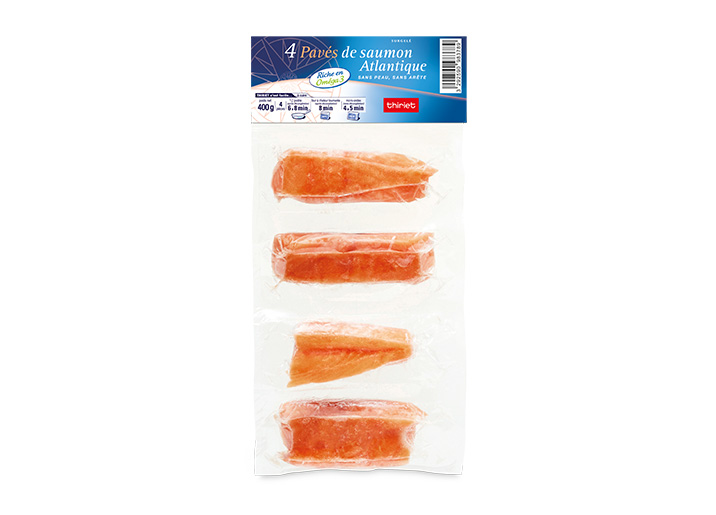 4 Pavés de saumon Atlantique sans peau