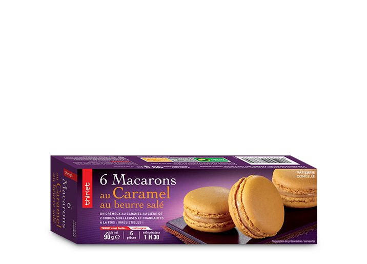6 Macarons au caramel au beurre salé