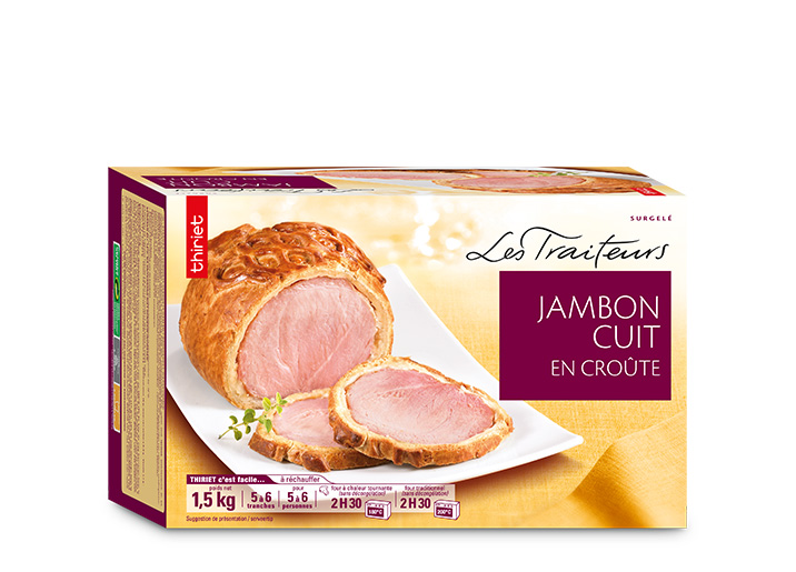 Jambon cuit en croûte