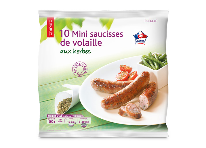 10 Mini saucisses de volaille aux herbes