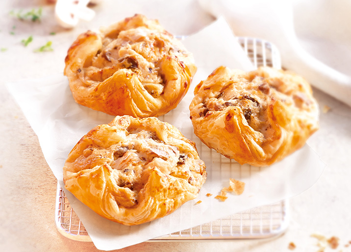 4 Paniers poulet/champignons