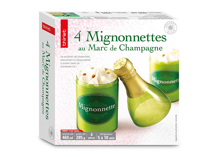 4 Mignonnettes au Marc de Champagne