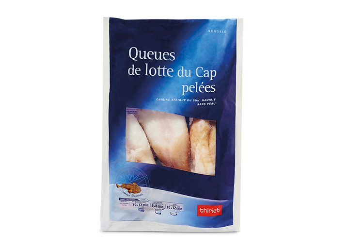 Queues de lotte du Cap pelées