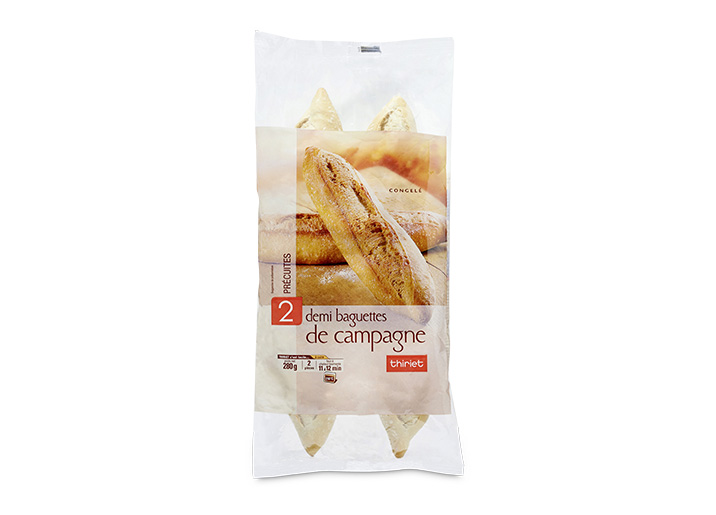 2 Demi baguettes de campagne