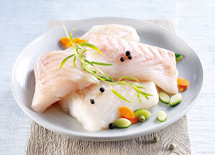 Morceaux choisis de coeurs de filets de cabillaud