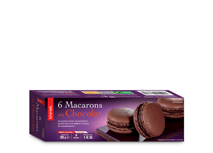 6 Macarons au chocolat