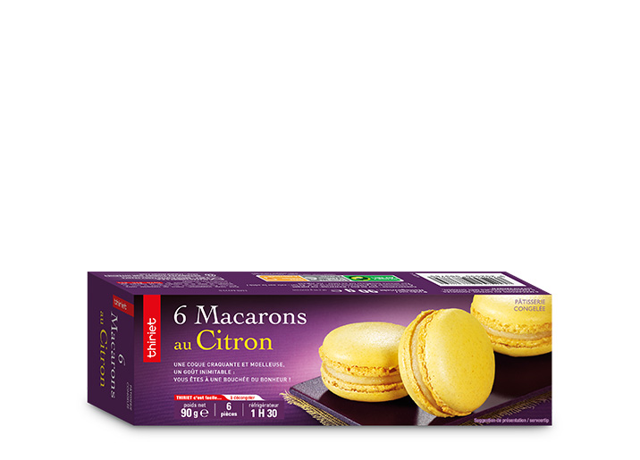 6 Macarons au citron