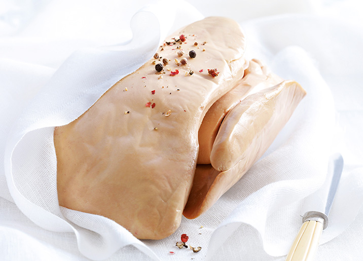 Foie gras de canard du Sud-Ouest, cru, éveiné