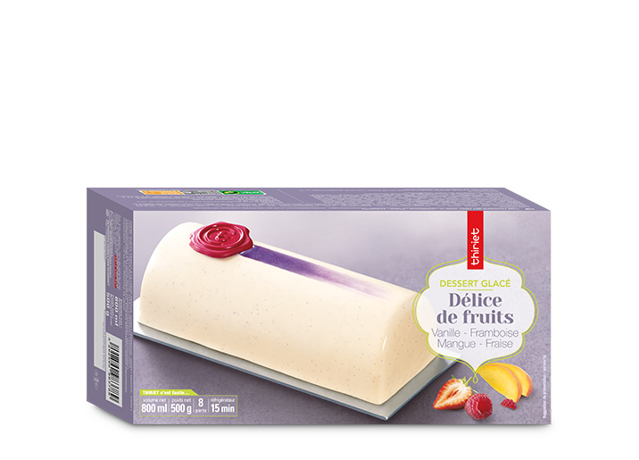 Délice de fruits vanille framboise mangue fraise