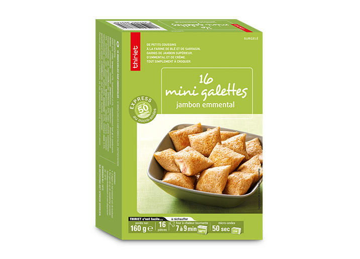 16 Mini galettes jambon/emmental