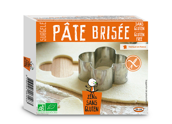 Pâte brisée biologique sans gluten