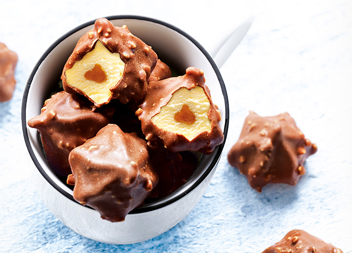 12 Rochers glacés vanille/caramel