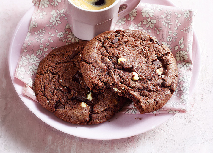 2 Maxi cookies aux 2 chocolats