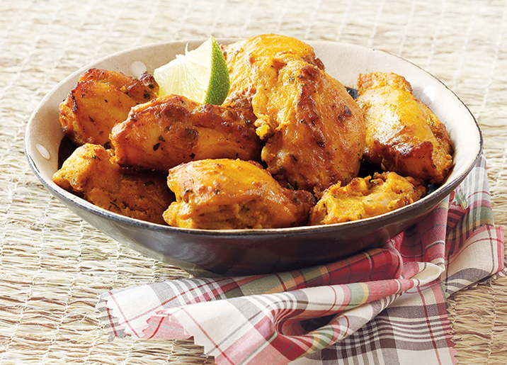 Bouchées de poulet marinées Créole cuites