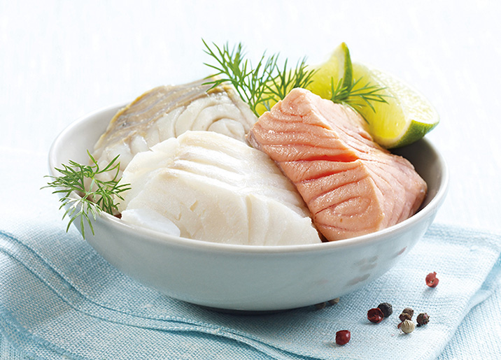 Coeurs de filets de poissons nordiques assortis