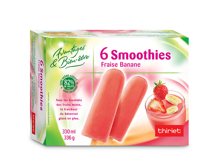 6 Smoothies fraise/banane