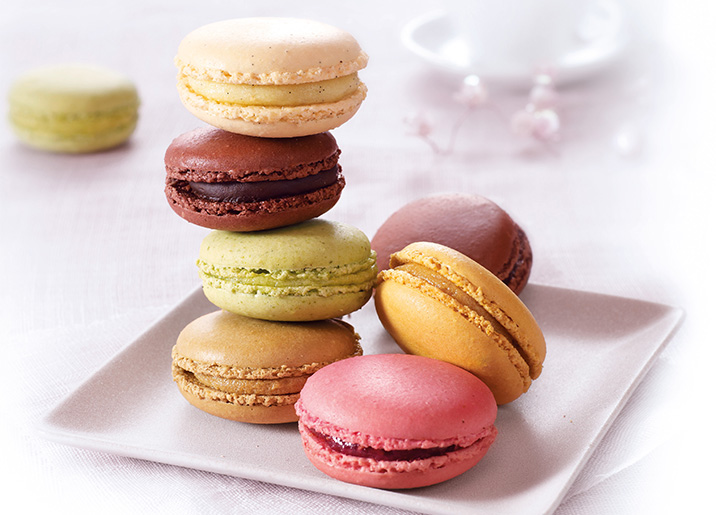 6 Macarons au chocolat