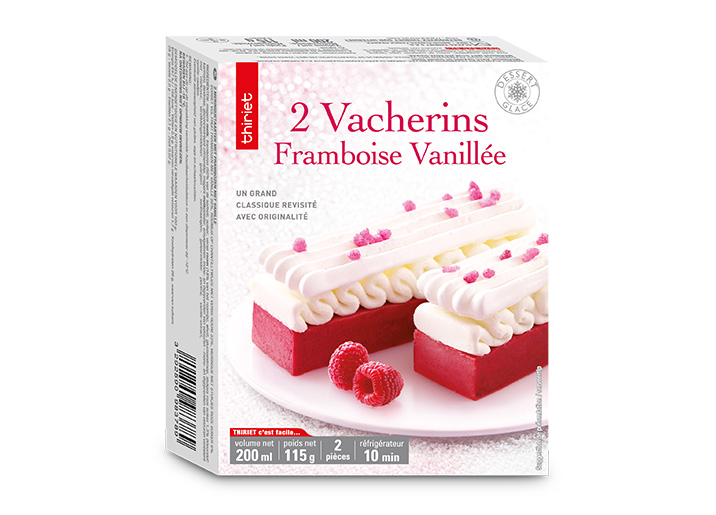 2 Vacherins framboise vanillée