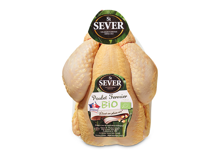 Poulet jaune fermier des Landes biologique