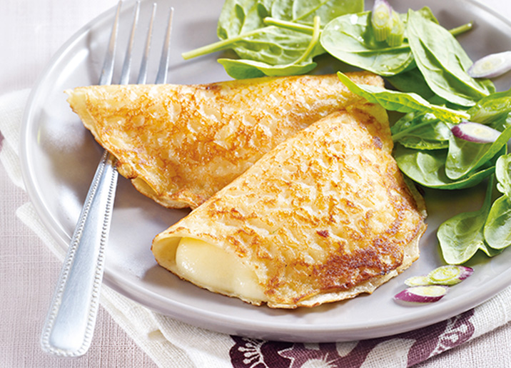 10 Crêpes à l'emmental