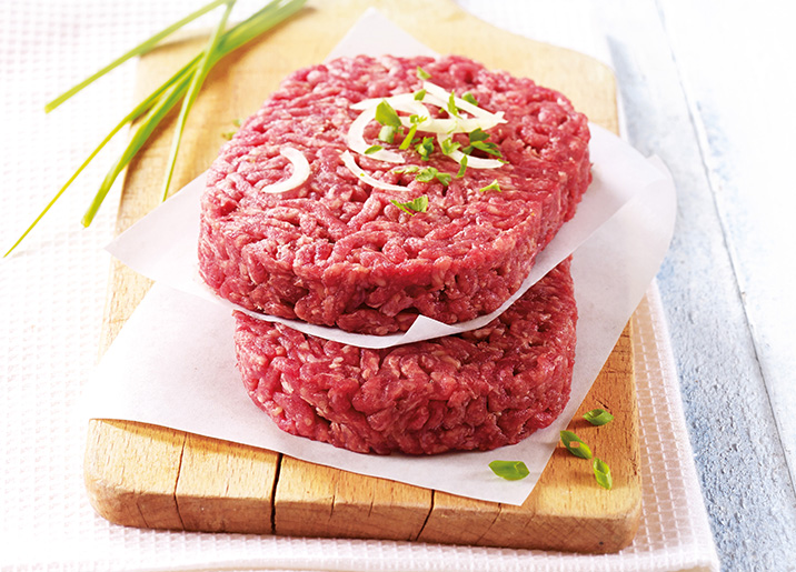 4 Steaks hachés pur boeuf 12% M.G. race Salers