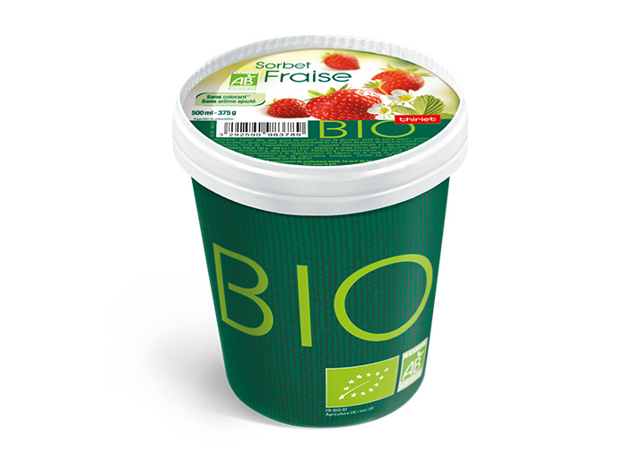 Pot Sorbet Fraise biologique