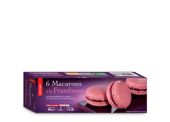 6 Macarons à la framboise