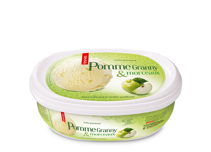 Sorbet Pomme Granny et morceaux de pomme Granny