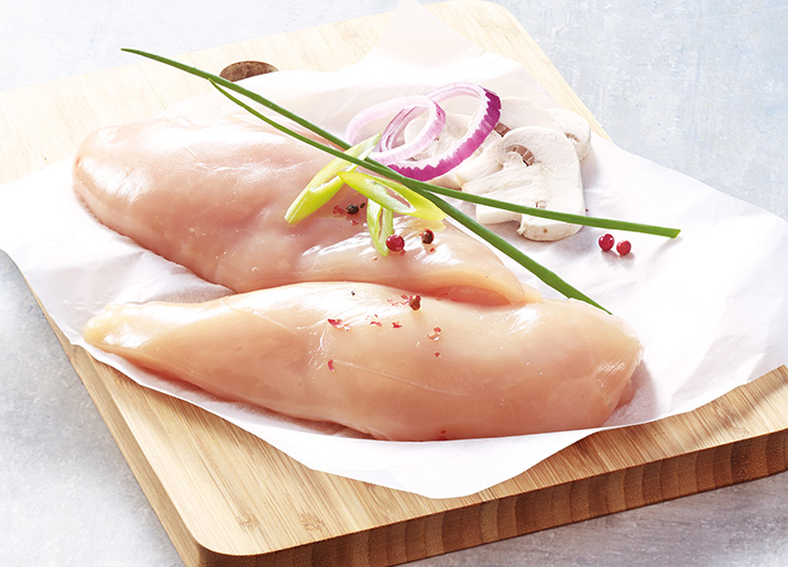 2 Filets de poulet jaune fermier biologique