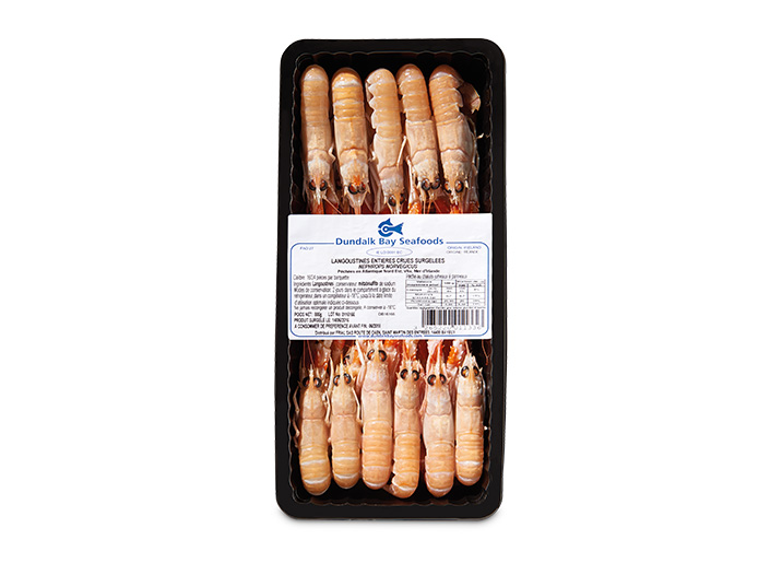 Langoustines entières crues