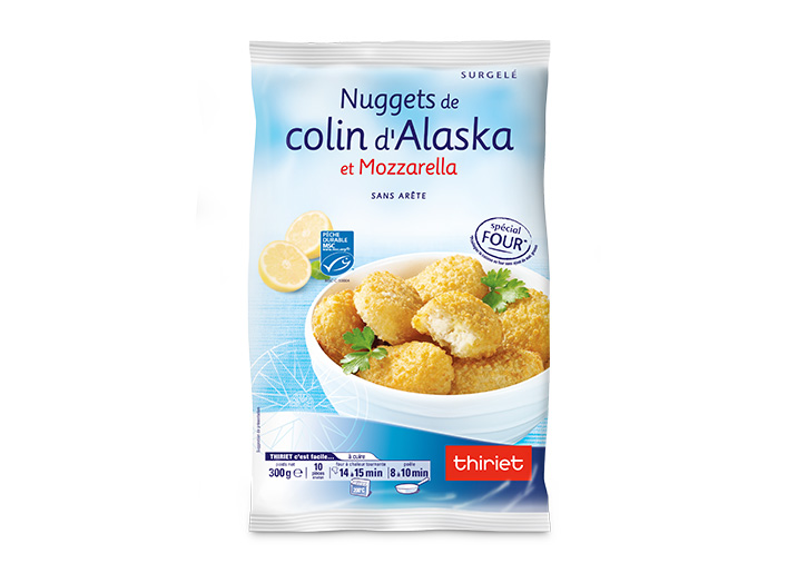 Nuggets de colin d'alaska et mozzarella