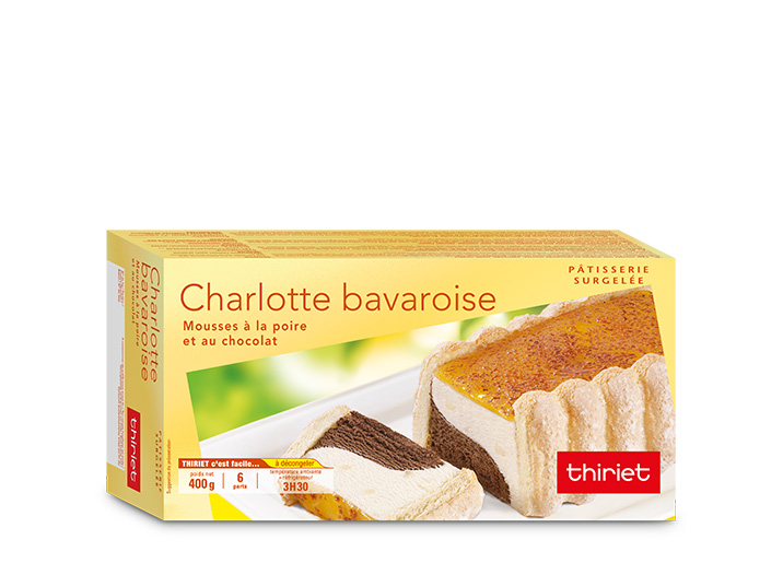 Charlotte bavaroise poire/chocolat
