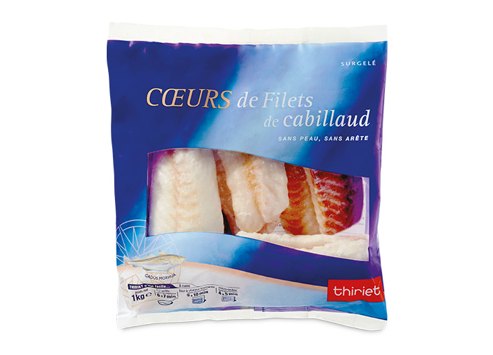 Coeurs de filets de cabillaud