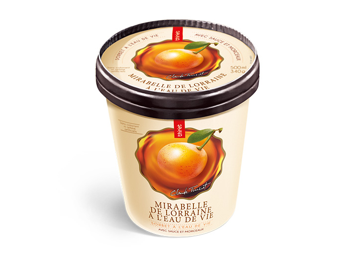 Sorbet Mirabelle de Lorraine à l'eau de vie