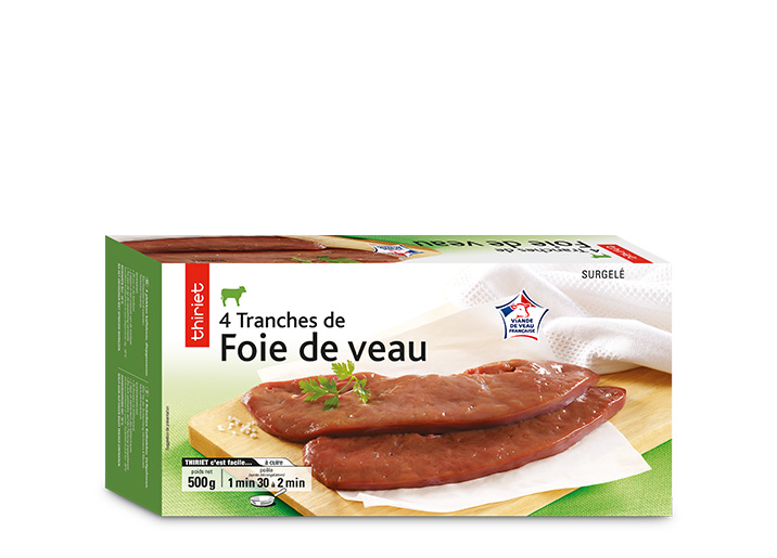 4 Tranches de foie de veau