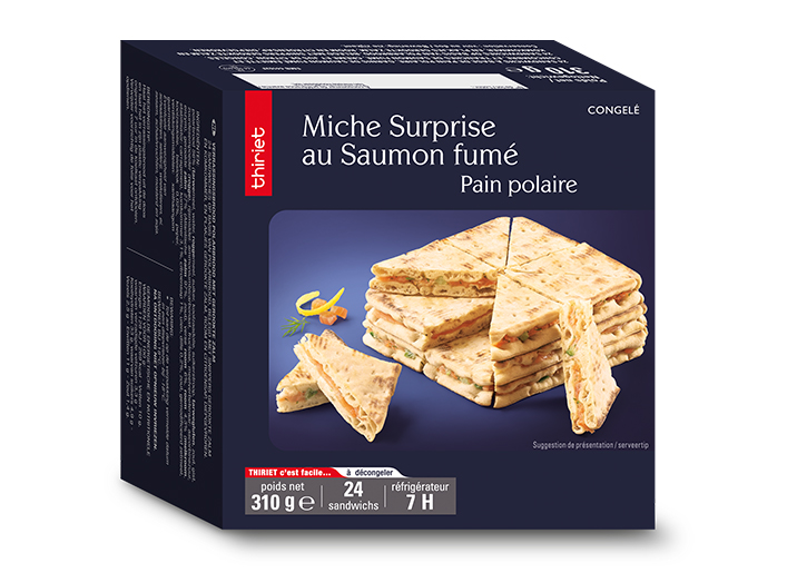 Miche surprise pain polaire au saumon fumé
