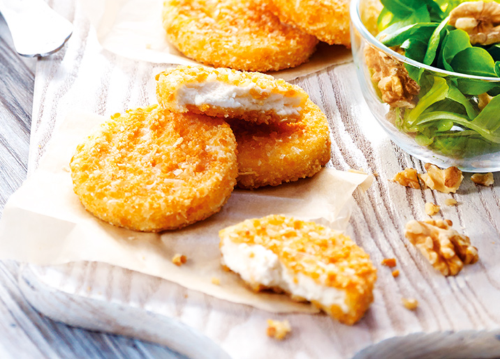 6 Fromages de chèvre panés