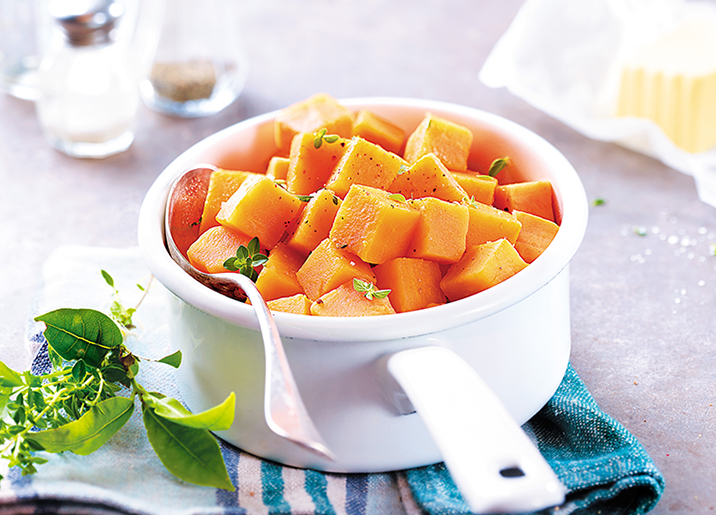 Patates douces en cubes surgelé, gamme Sélection du mois sur Thiriet