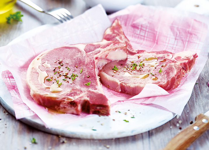 Côtes de porc premières et filet