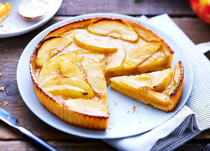 Tarte aux pommes biologique