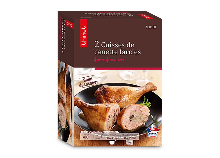 2 Cuisses de canette farcies, farce forestière