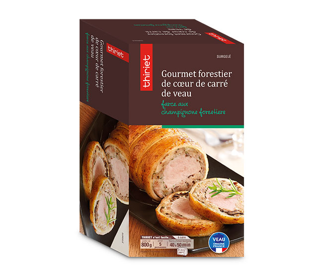 Gourmet forestier de cœur de carré de veau